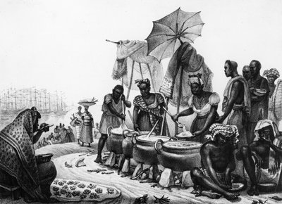 Mujeres negras vendiendo Angou, de 